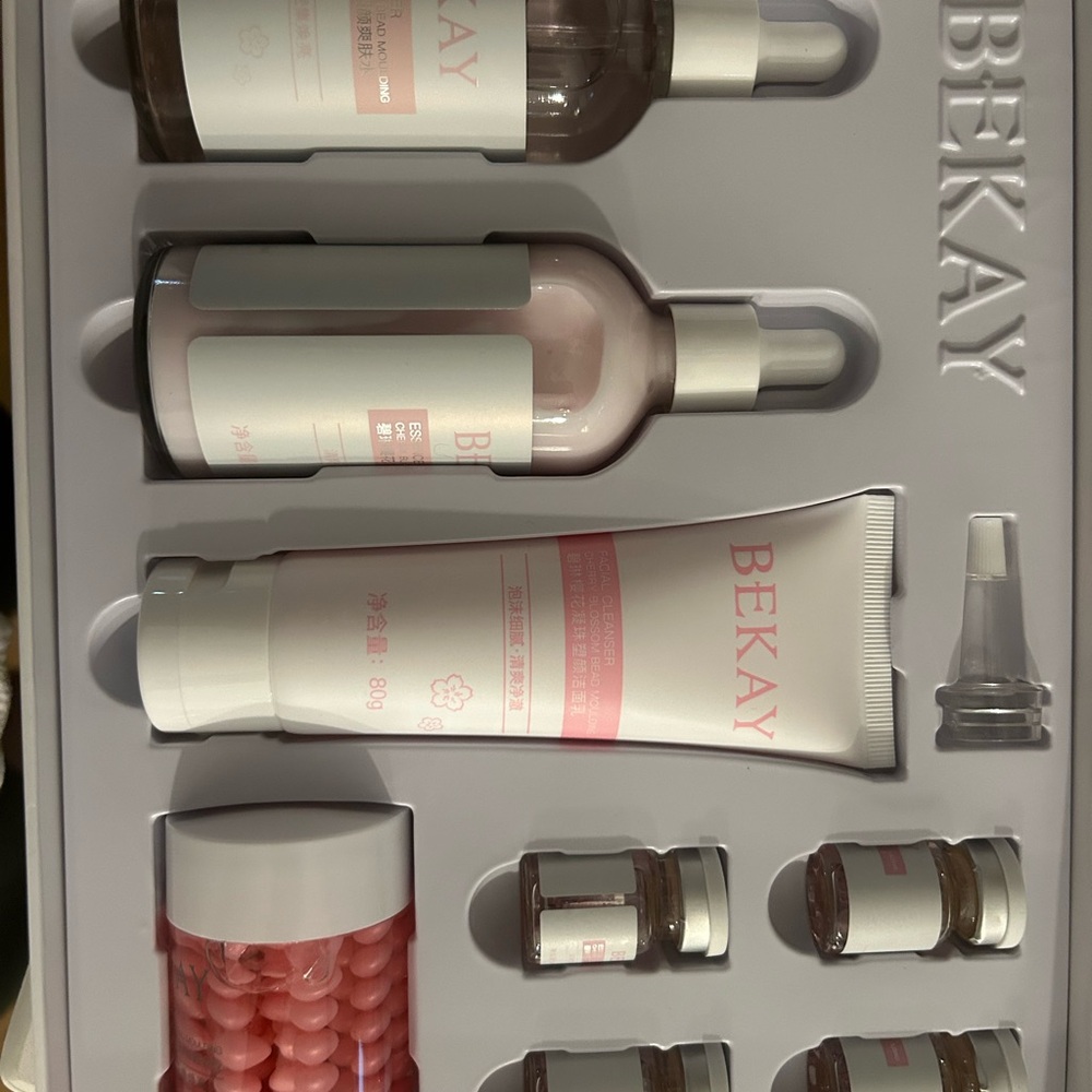 BEKAY Skincare Set with Pink Accents
